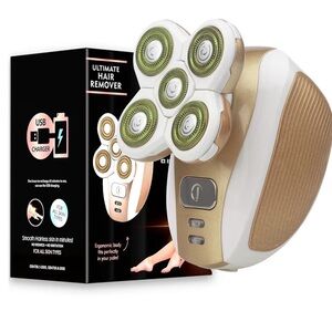 NEW phailincos Titanium 4D Ultimate Hair Remover - Rose Gold & White